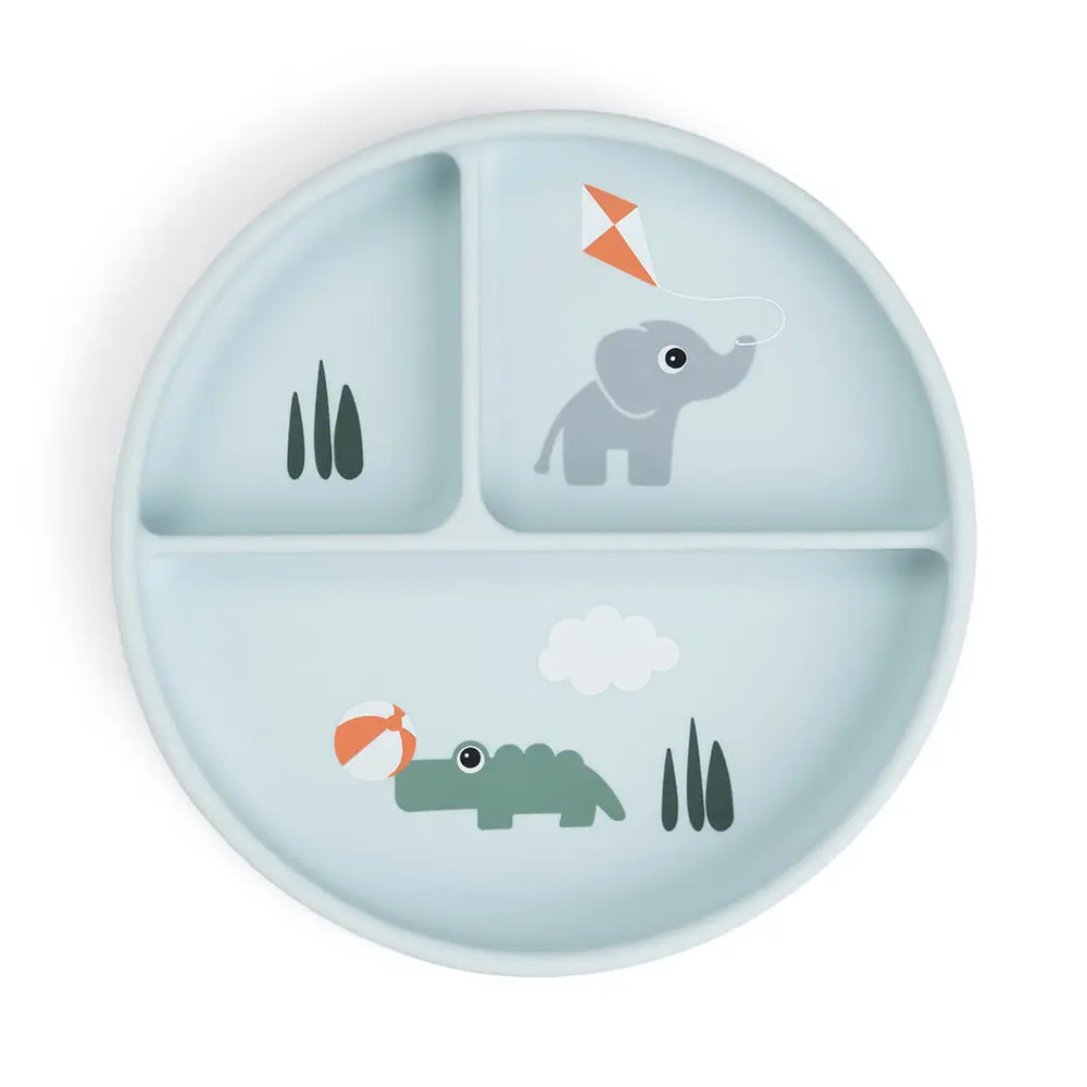 Done By Deer Stick&Stay Tallrik - Playground Blue | Baby & Barn - Äta - Barnserviser | BabyMode