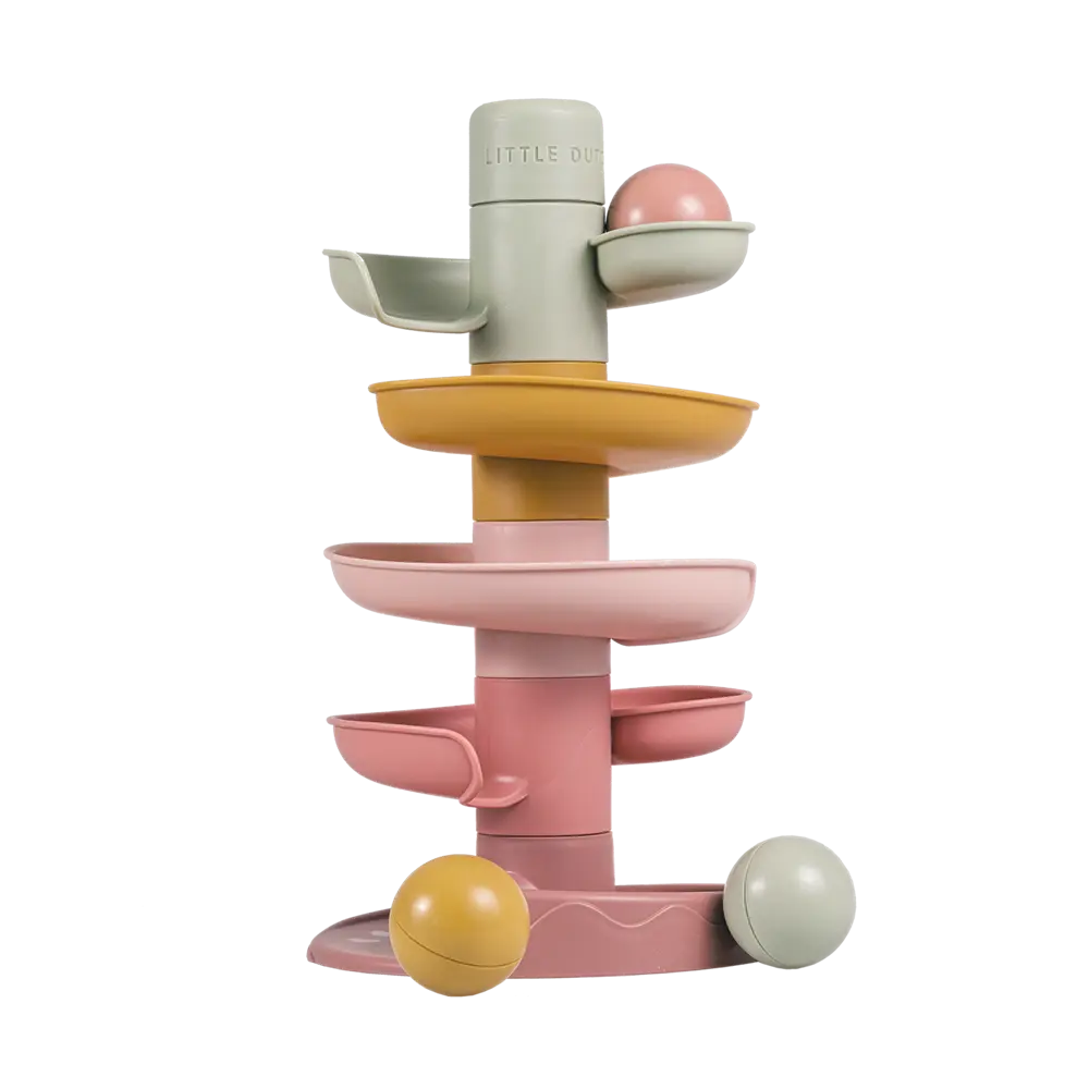 Spiraltorn rosa | Leksaker - Byggsatser & LEGO - Kulbanor | BabyMode