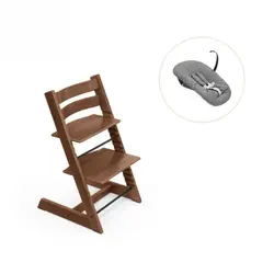 Tripp Trapp Stol bok & Newborn Set - Warm brown | Baby & Barn | BabyMode