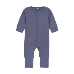 Långärmad Jumpsuit - Folkstone Gray Melange | Kläder - Bodys & overaller - Jumpsuit utan fot | BabyMode