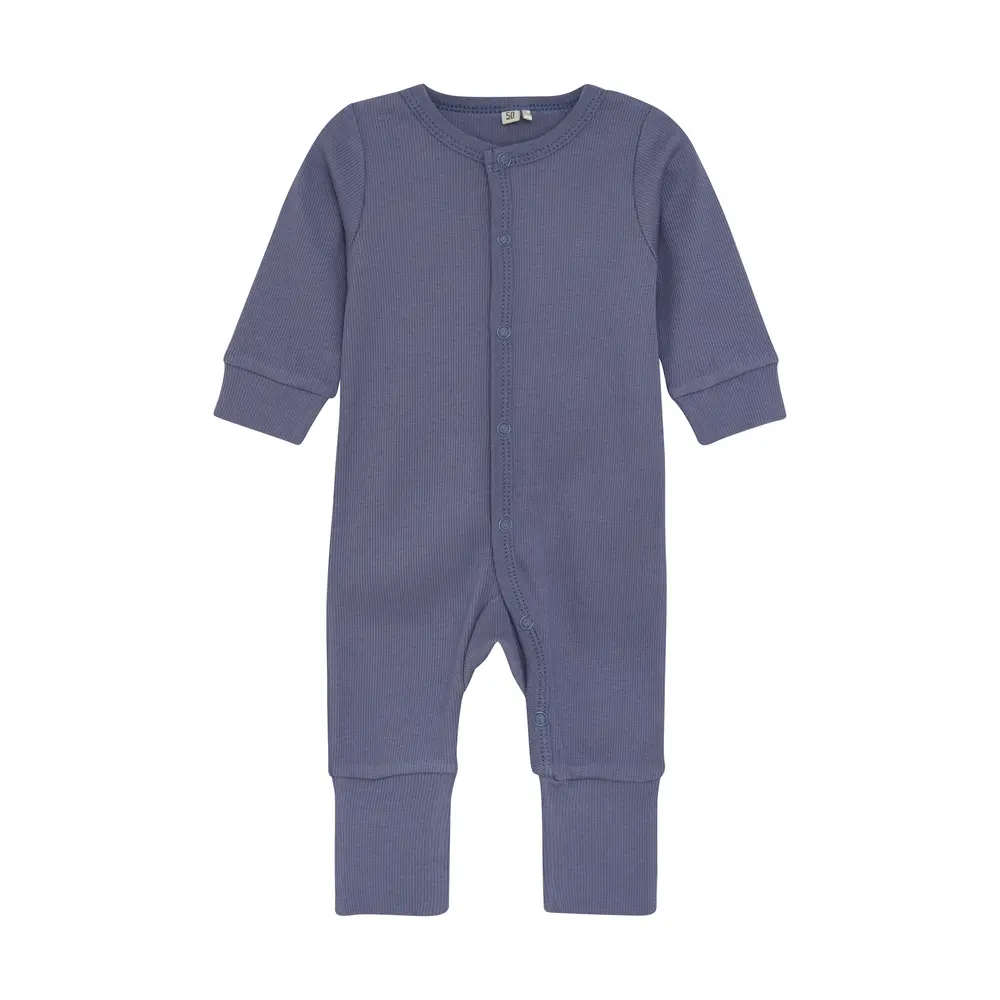 Långärmad Jumpsuit - Folkstone Gray Melange - 50 | Barnkläder - Bodys & overaller - Jumpsuit utan fot | BabyMode