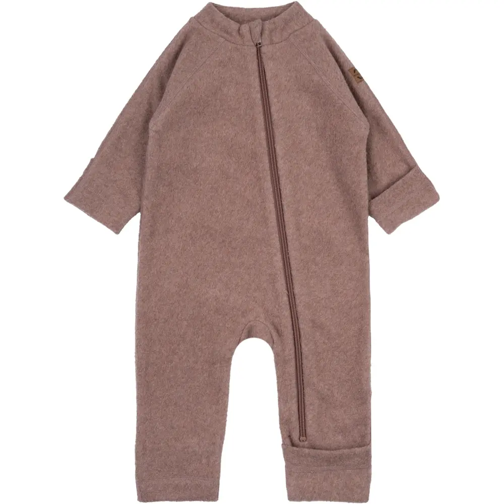Overall Bomull/Fleece - Burlwood Melange - 3 ÅR | Barnkläder - Ytterplagg - Softshell & fleece - Fleece | BabyMode