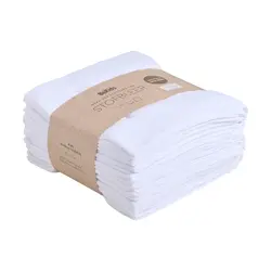 Muslinfilt (8-pack)-Brilliant White | Barnrum - Textilier - Muslinfiltar | BabyMode