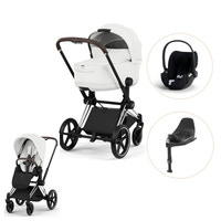 Cybex Priam Style Barnvagn inkl. Cloud T Plus & Bas T - Off White/Chrome Brown