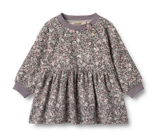 Dorthea Jersey Klänning- Purple stone flowers