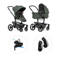 Joolz Day5 Barnvagn Med Maxi-Cosi Pebble Slide Pro Och Babyskyddsadapter - Forest Green/Onyx Black