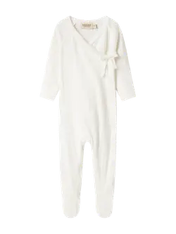 Rubetta Jumpsuit - Gentle white | Kläder - Bodys & overaller - Jumpsuit med fot | BabyMode