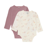 Långärmad Omlottbody 2-pack Nostalgia Rose
