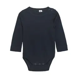 Långärmad Body Ribbad - Sky Captain | Kläder - Bodys & overaller - Långärmad body | BabyMode