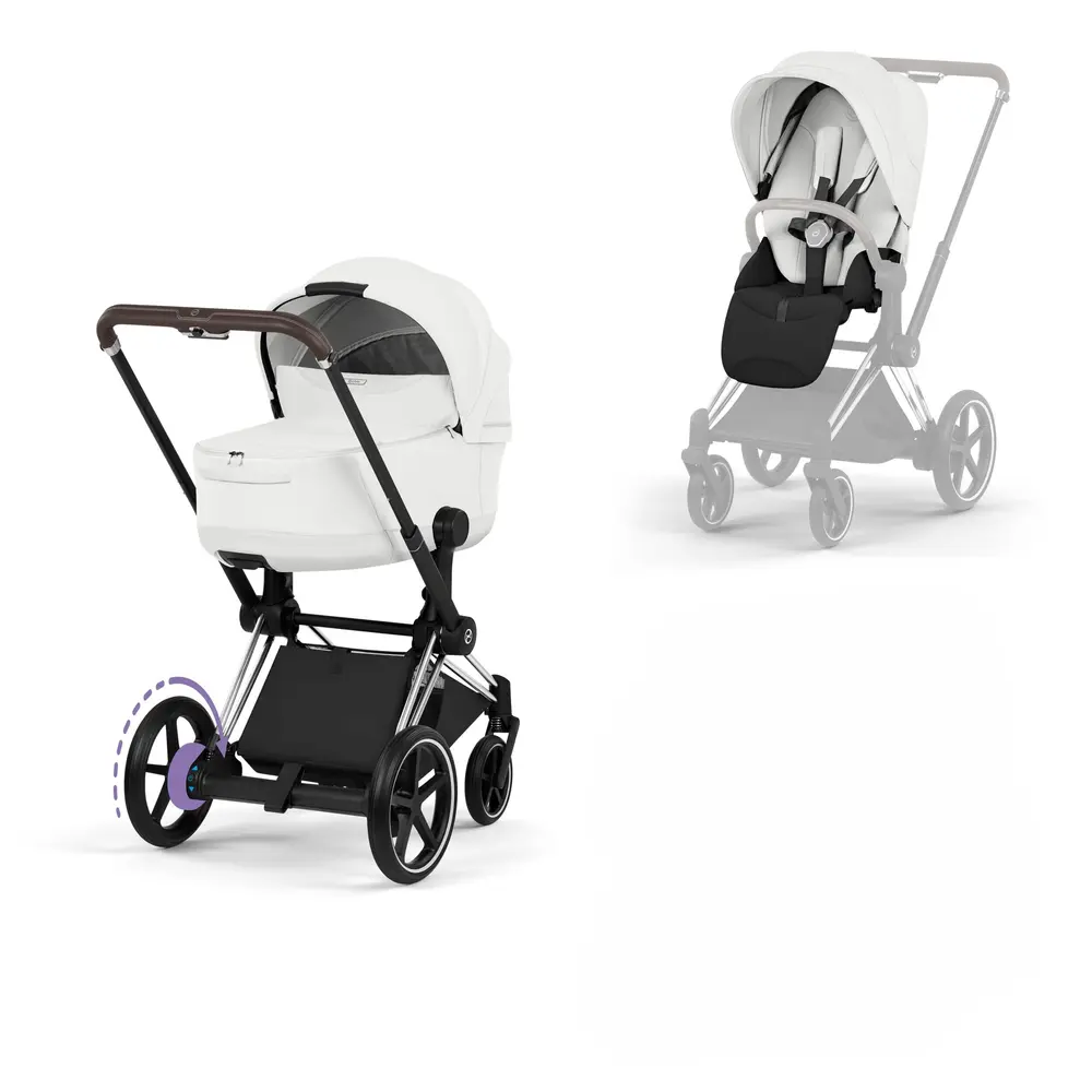 Cybex e-Priam Style Sittvagn - City Grey/Chrome Brown