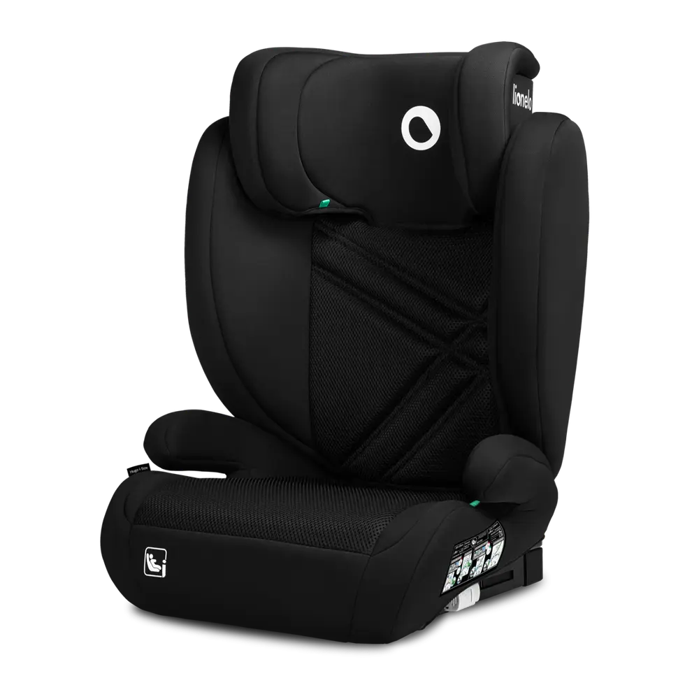 Lionelo Hugo i-Size Bältesstol - Black Carbon | Bilbarnstolar - Framåtvända bilbarnstolar - Bältesstolar | BabyMode
