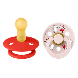 Mumin Colour 2-Pack Napp Latex stl 2 - Candy Apple | Baby & Barn - Sköta - Nappar | BabyMode