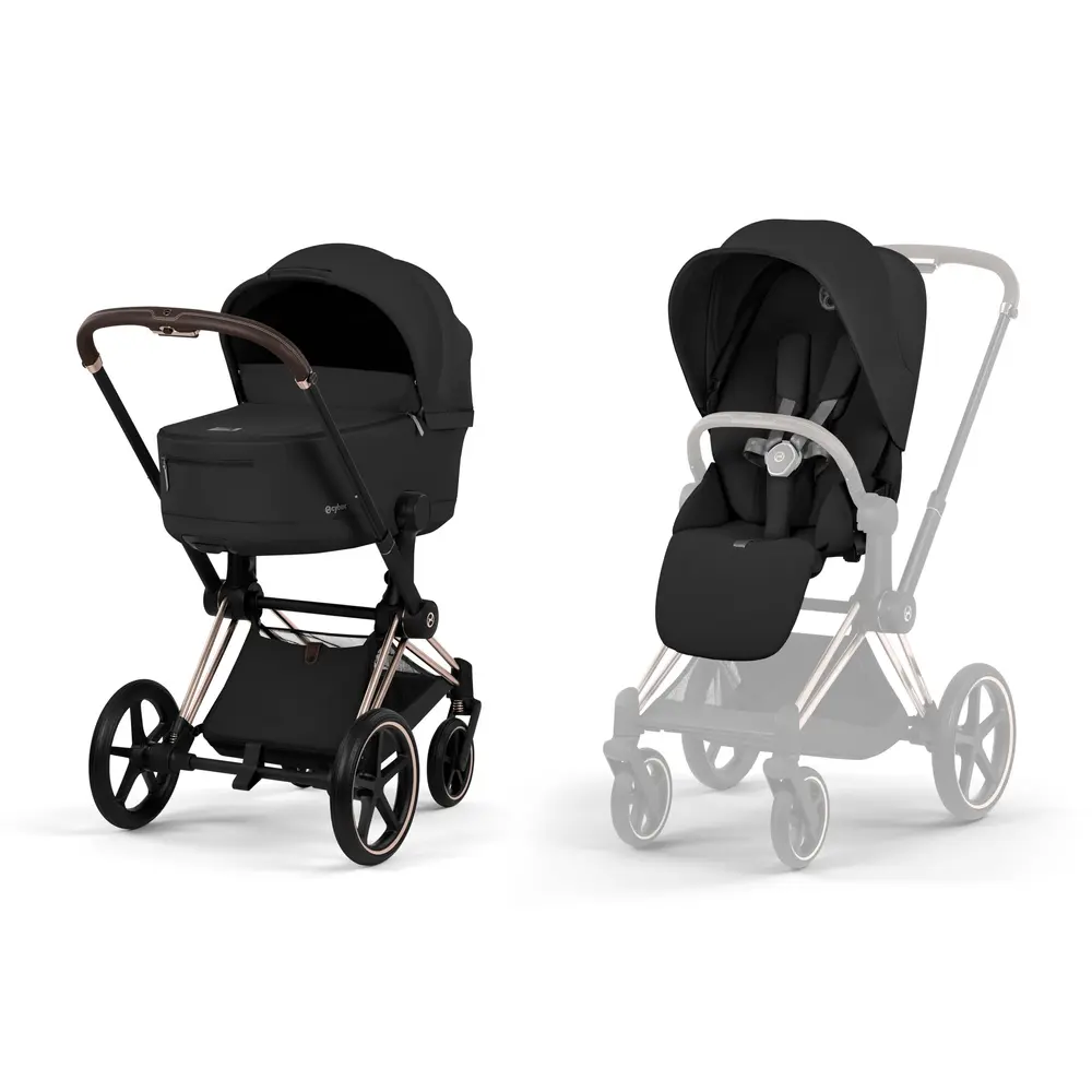 Cybex Priam Duovagn Rosegold/Sepia Black