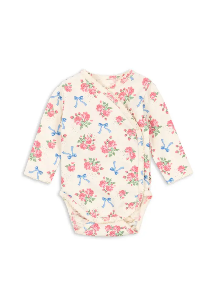 Basic Långärmad Newborn Body - Bella Rosita - 0-1 MDR. | Barnkläder - Bodys & overaller - Omlottbody | BabyMode