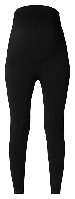 Reva Sömlös Ribbing - Black | Graviditet & Amning - Gravidkläder - Leggings/strumpbyxor | BabyMode