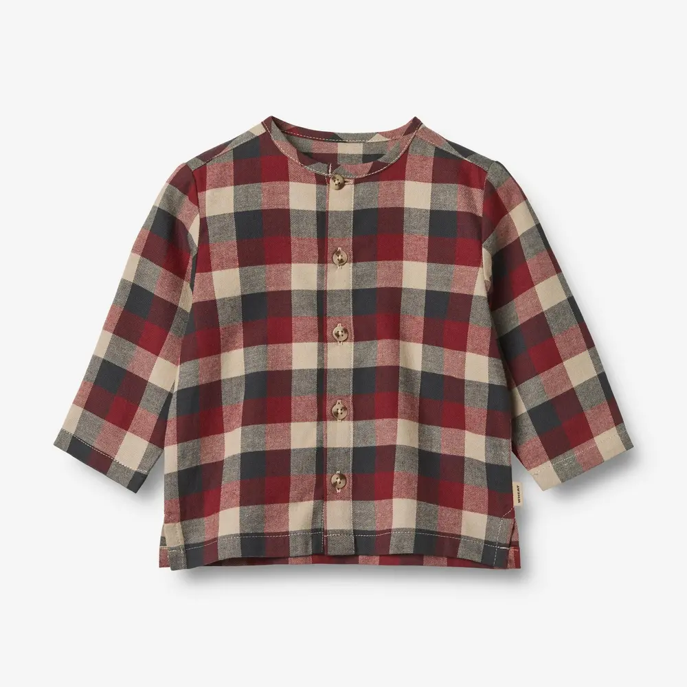 Wheat Shelby Skjorta - Red Blue Check - 68/6 MDR.