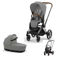 Cybex E-Priam Duovagn - Mirage grey/Chrome brown
