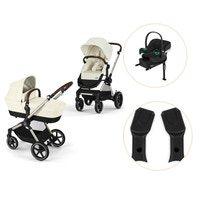 Cybex Eos Barnvagn Inkl. Aton B2 Med Bas Och Adapter - Seashell Beige/Light Beige