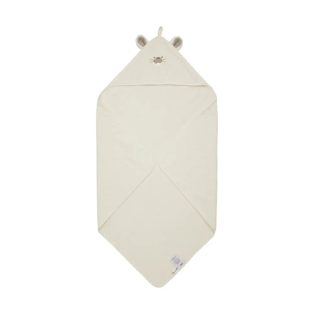 Badcape - Egret - 83*83 cm | Baby & Barn - Sköta - Badrockar, ponchos & badlakan | BabyMode