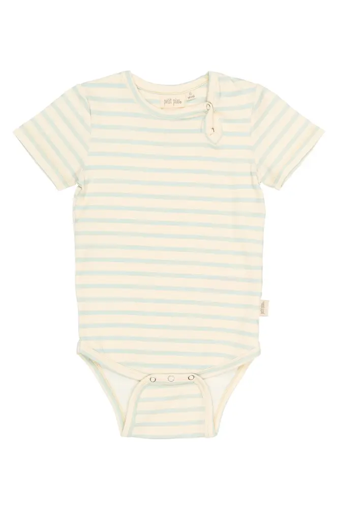 Sun Kortärmad Body - Winter Sky Striped - 74