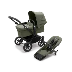 Donkey 5 Mono/Singelvagn Complete - Black/Forest Green | Barnvagnar - Syskon- & tvillingvagnar - Syskon/tvillingvagnar | BabyMode