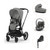 Cybex Priam Duovagn + Cloud T Plus + Bas T - Matt Black/Mirage Grey