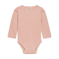 Långärmad Body Ribbad - Mahogany Rose | Kläder - Bodys & overaller - Långärmad body | BabyMode