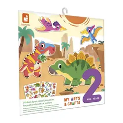 Repositionable Thick Stickers-Dinosaur | Leksaker - Kreativ lek - Kreativa set | BabyMode