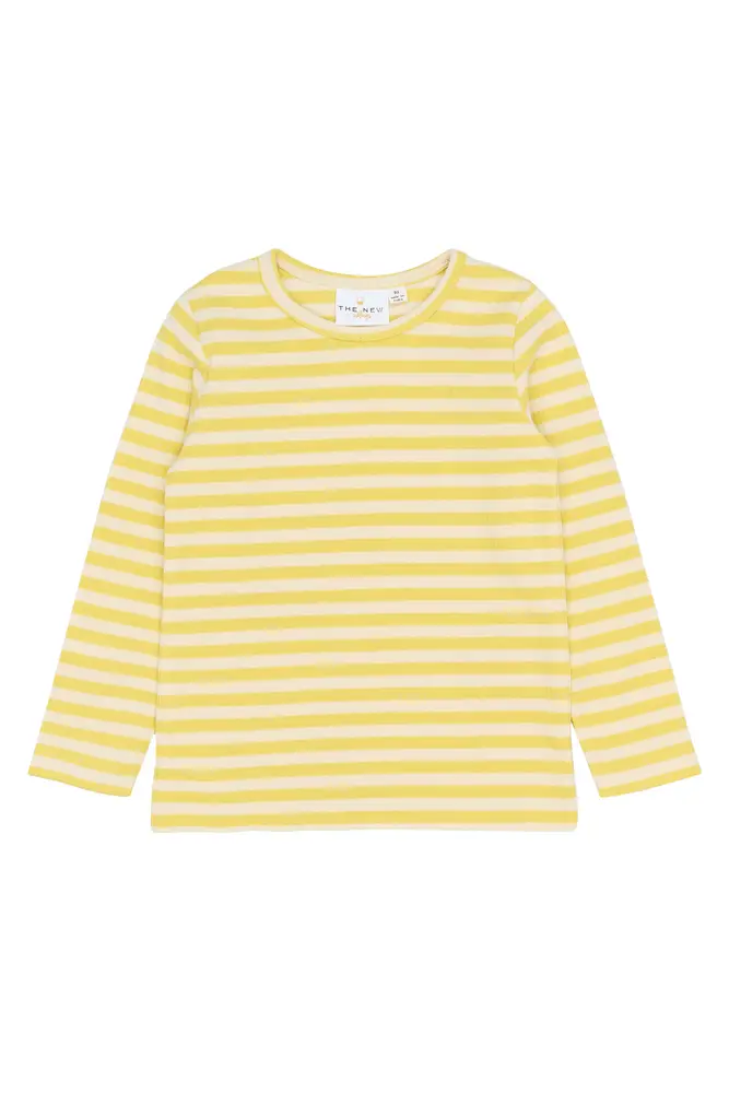 Fro Rib Tröja - Dusky Citron Striped - 86 | Barnkläder - Toppar - Koftor, västar & tröjor | BabyMode