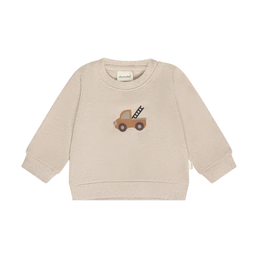 Minymo Sweatshirt - Beige Melange - 86