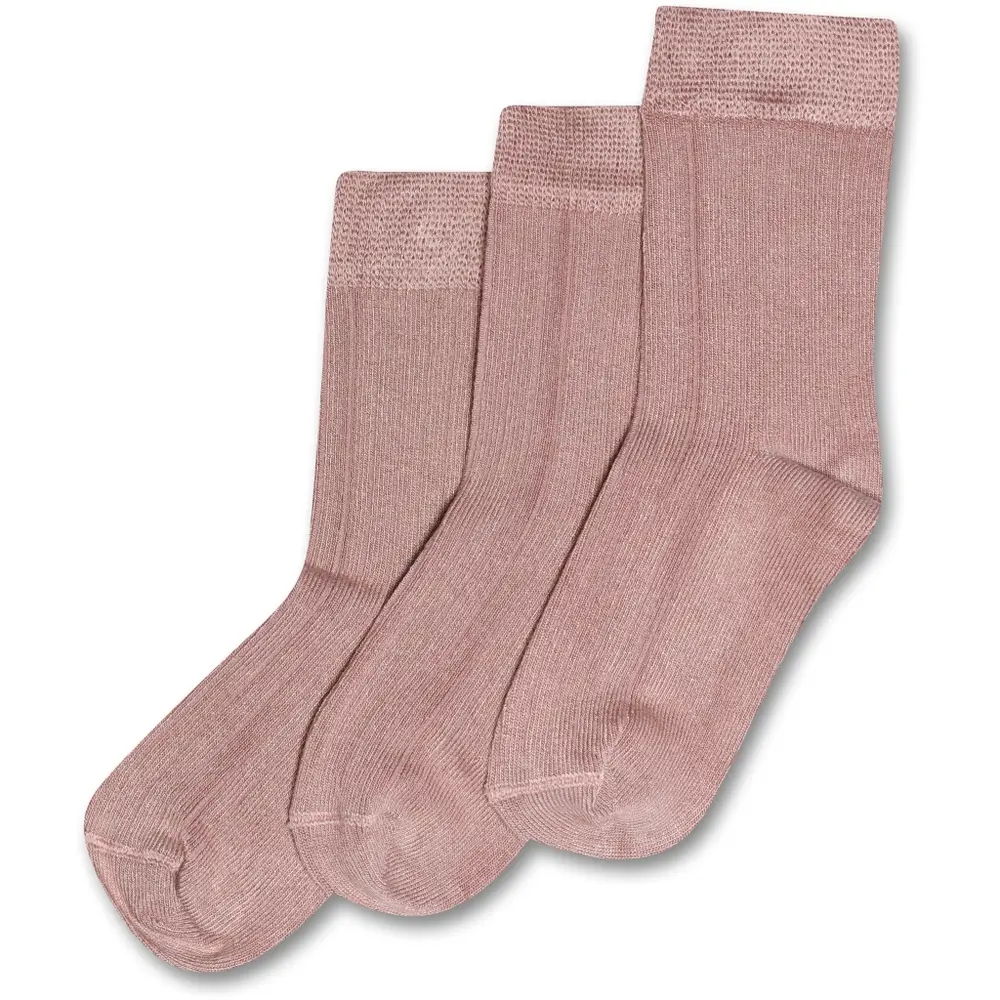 Bambustrumpor 3-pack - Rose - 23/26