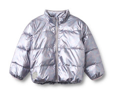 Ullu Lättvikts Puffer Jacka - Silver sky flower