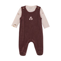 Sæt m. Body og velour bukser - 4953