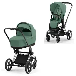 Priam Duovagn - leaf green/chrome black | Barnvagnar | BabyMode