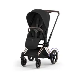 Cybex e-Priam Sittvagn - Style - Sepia Black/Rosegold | Barnvagnar | BabyMode