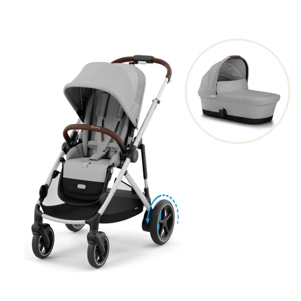Cybex E-Gazelle S Sittvagn - Silver/Stone Grey