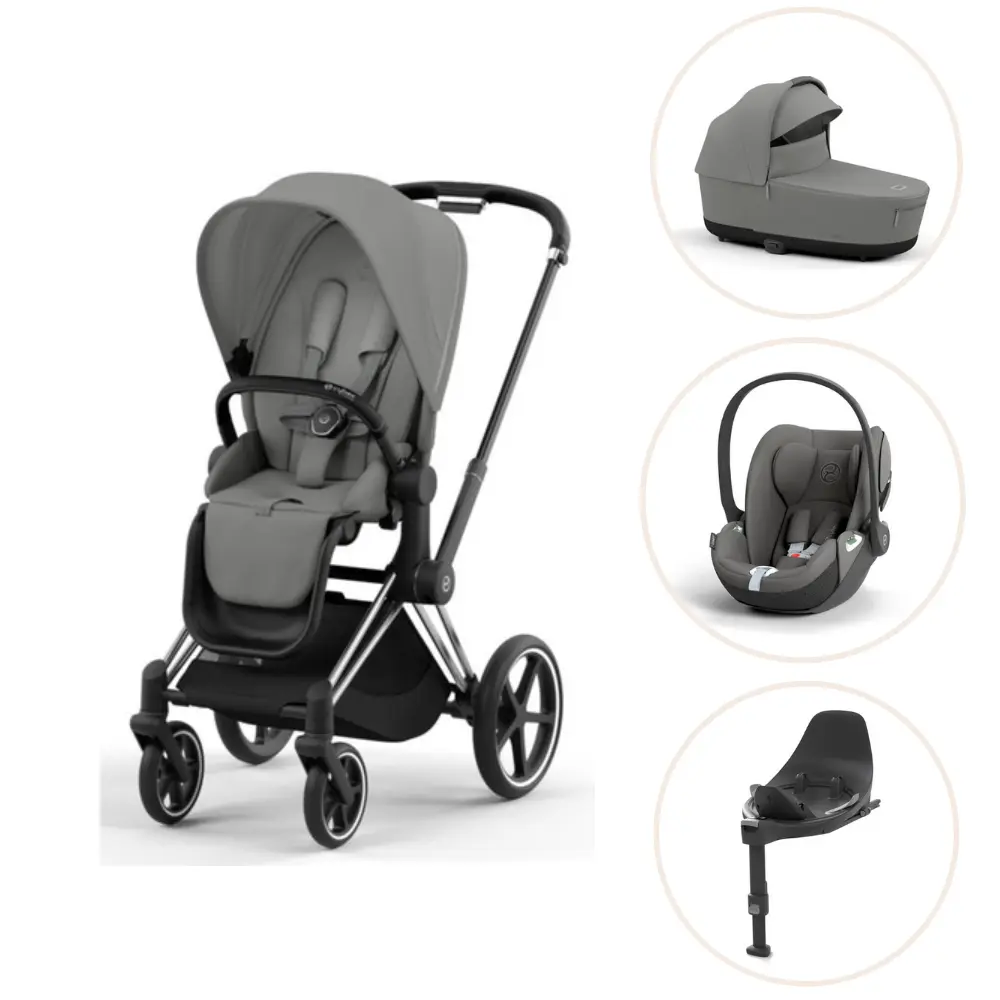 Priam Sittvagn - sepia black/chrome black