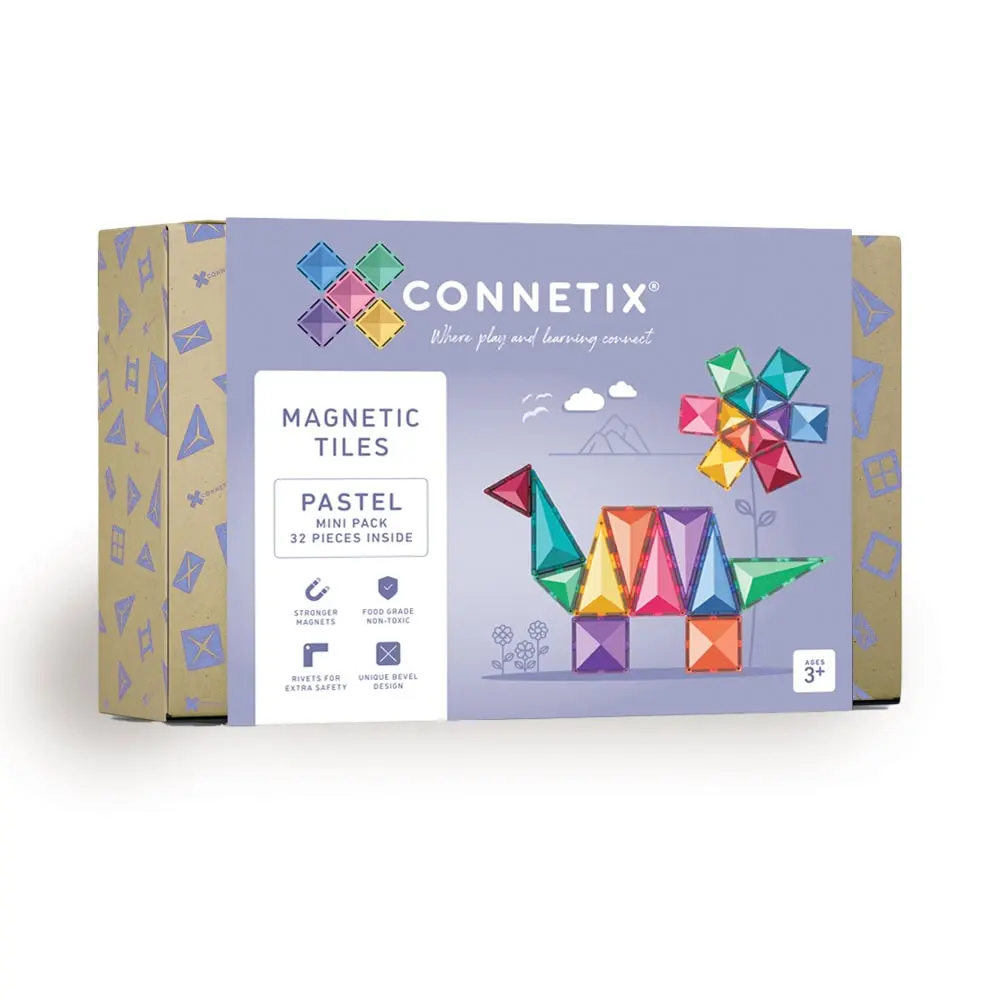Mini Pack - magnetsæt 32 dele - pastel | Leksaker - Kreativ lek - Magnetiskt lekset | BabyMode