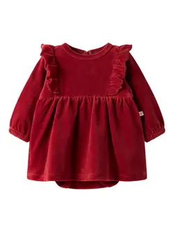 Saga Sag Bodyklänning - Red Dahlia | Kläder - Temakläder - Julkläder | BabyMode