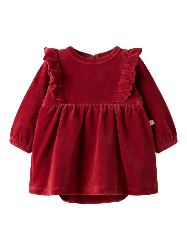 Lil' Atelier Saga Sag Bodyklänning - Red Dahlia - 56