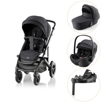SMILE 5Z Style inkl. liggdel, babysafe pro och vario-bas – Carbon black