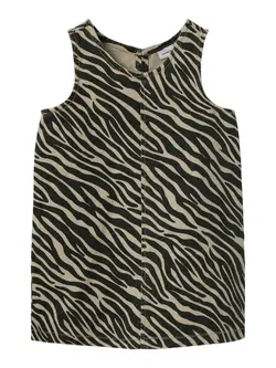 Klänning Zebra Twill Spencer - Cement | Kläder - Toppar - Klänningar - Klänningar | BabyMode