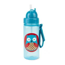 Zoo Flaska 390ml - Uggla | Baby & Barn - Äta - Matlådor & vattenflaskor | BabyMode