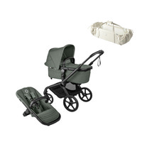 Bugaboo Fox 5 Renew Complete - Black/Forest Green inkl. Sleepcarrier X Oat Beige