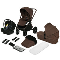 Lionelo Mika Plus 3in1 Duovagn - Mocha Mousse
