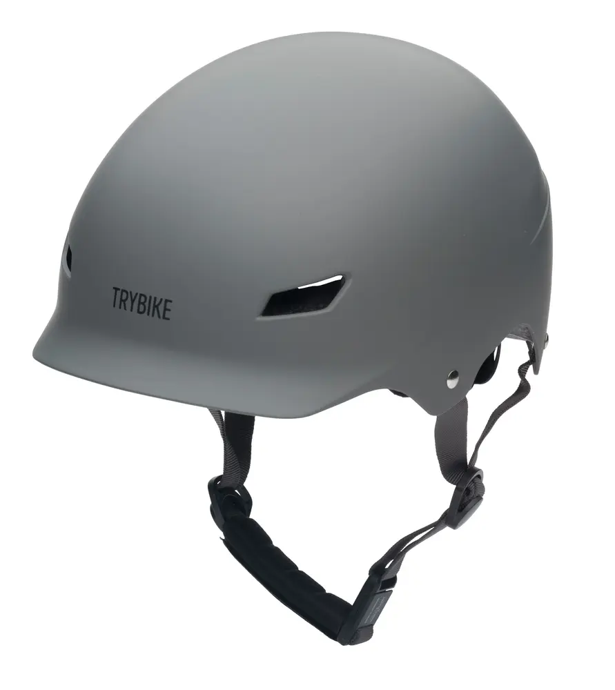 Trybike Cykelhj&auml;lm Med Retrolook - Antracitgr&aring; S/M