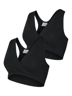 Helena Crossy-BH 2-pack - Black | Graviditet & Amning - Amning - Amnings-BH | BabyMode