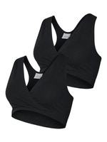 Helena crossy bra 2-pak - BLACK