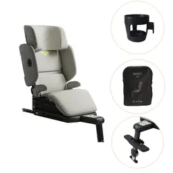 UP Beachgrass Beige - inkl. Mugghållare, fotstöd och transportväska | Bilbarnstolar | BabyMode