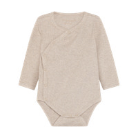 Långärmad Wrap Body Melange Rib - Pure Cashmere Melange